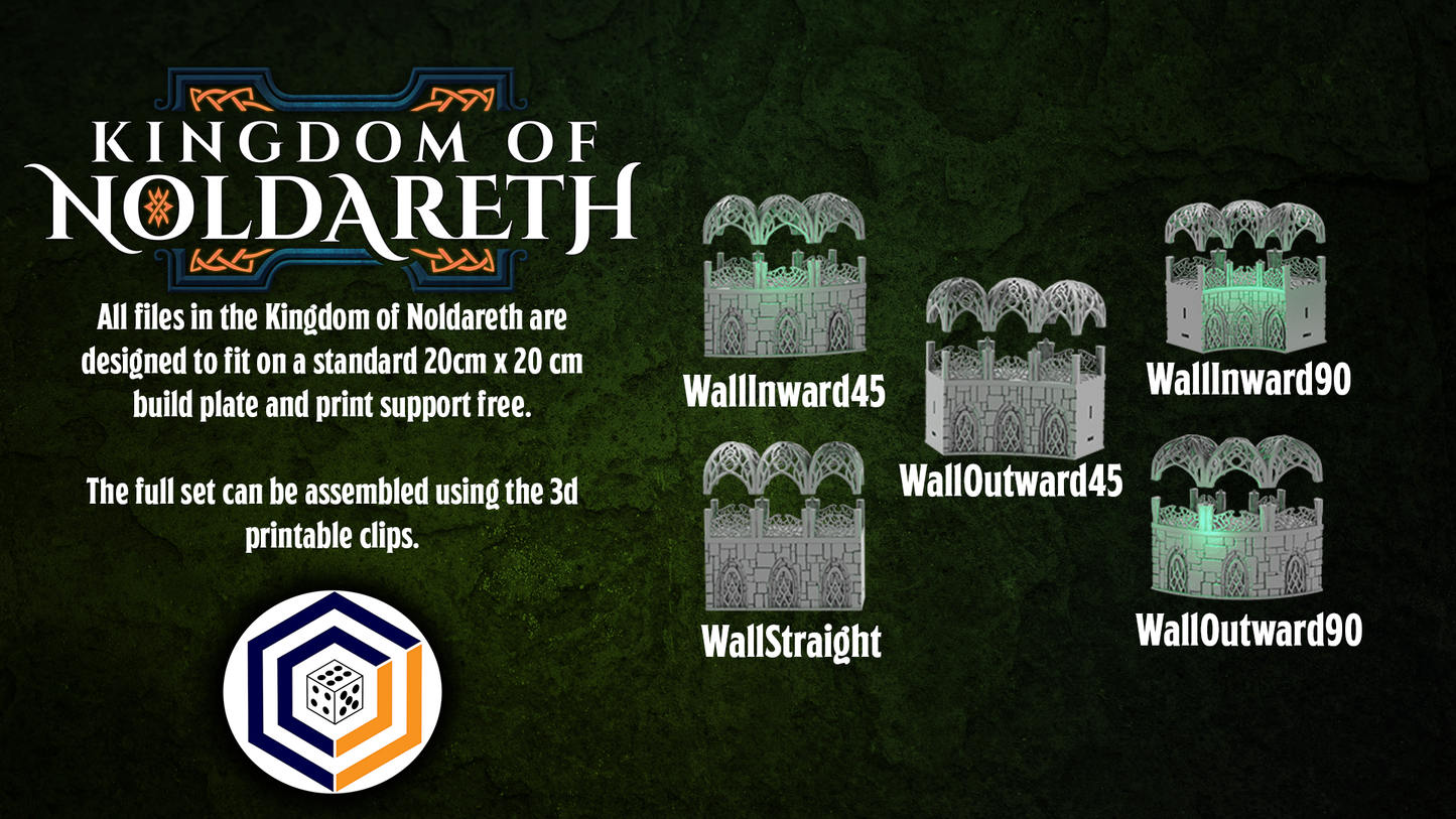4ft Modular Walls plus Gate - Kingdom of Noldareth