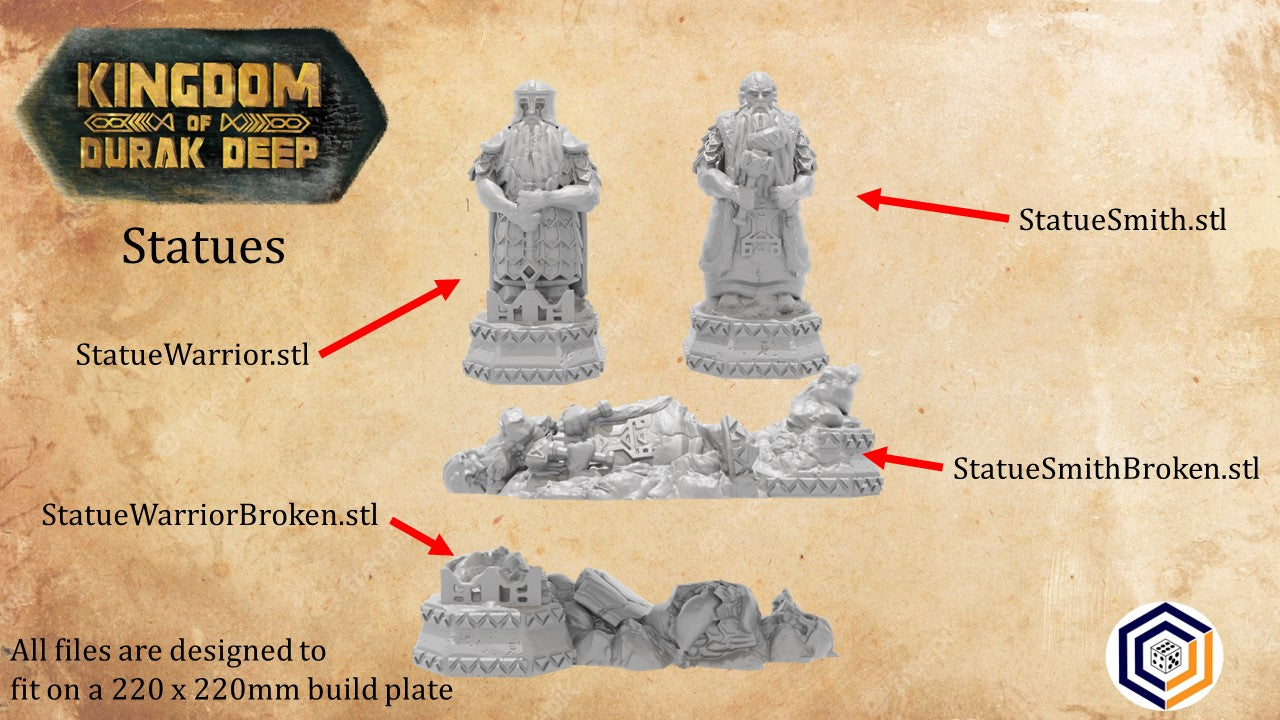 Dwarven Statues - Kingdom of Durak Deep