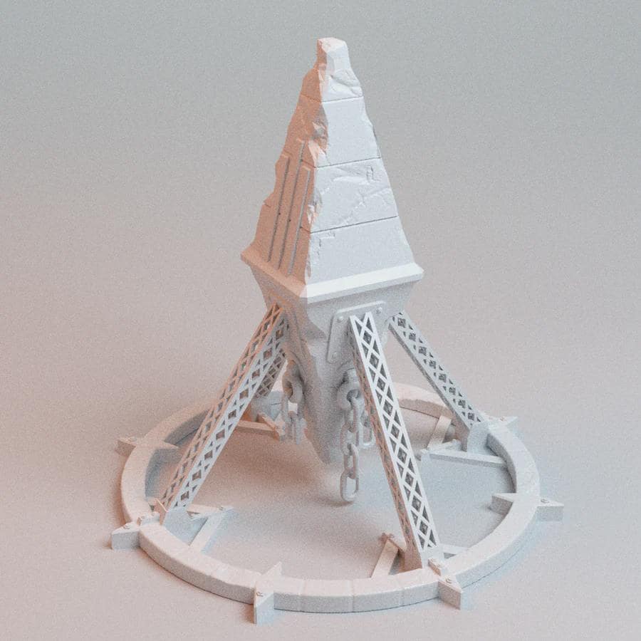 28mm Heretic Obelisk - 3D Printed WARGAMING Terrain - Trench Crusade, Warhammer, 40k, RPG, SCIFI, Corvus Games Terrain