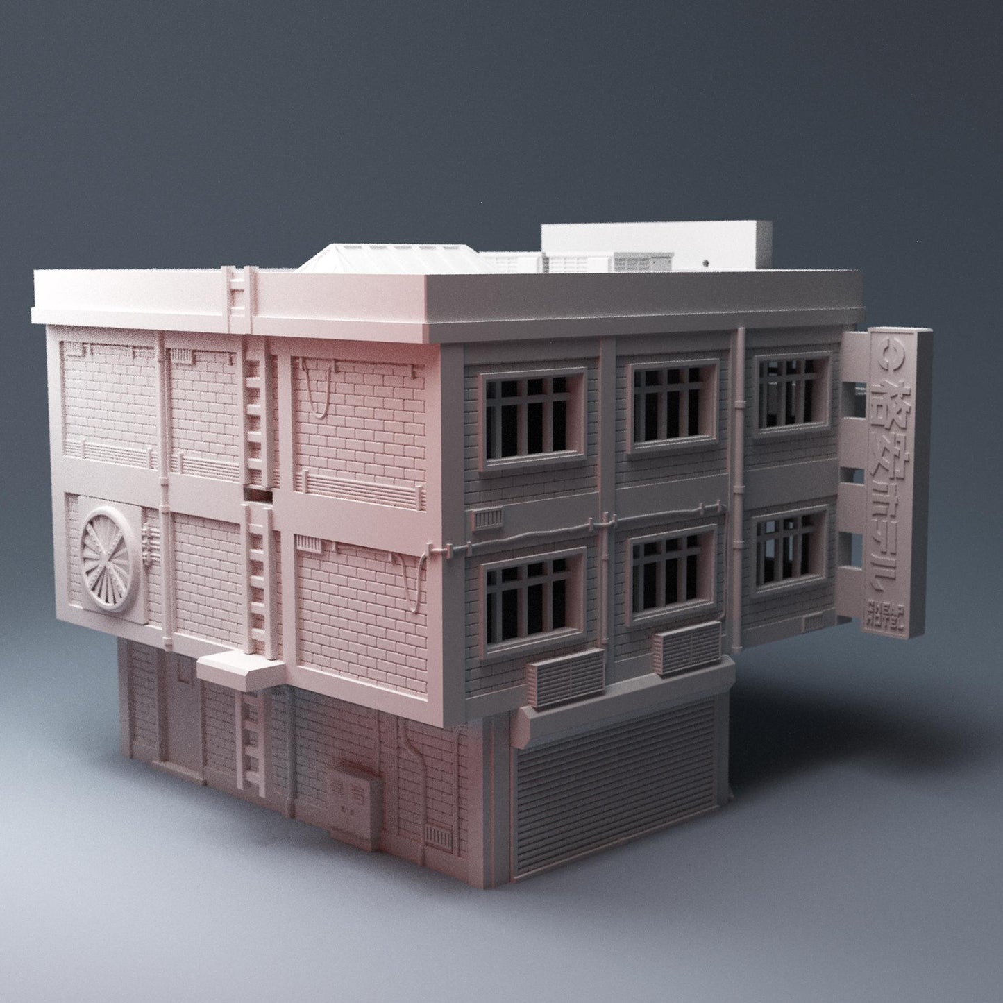Cyberpunk Hotel - 3D Printed Wargaming Terrain, Corvus Games Terrain, MCP, Infinity
