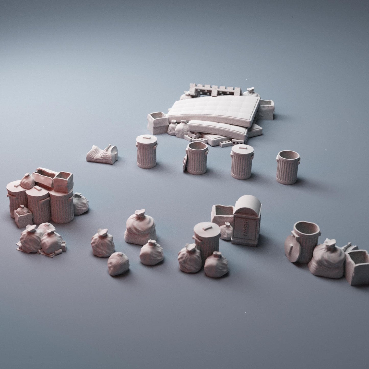 Urban Scatter Set 2 - 3D Printed Wargaming Terrain, Corvus Games Terrain, MCP, Infinity