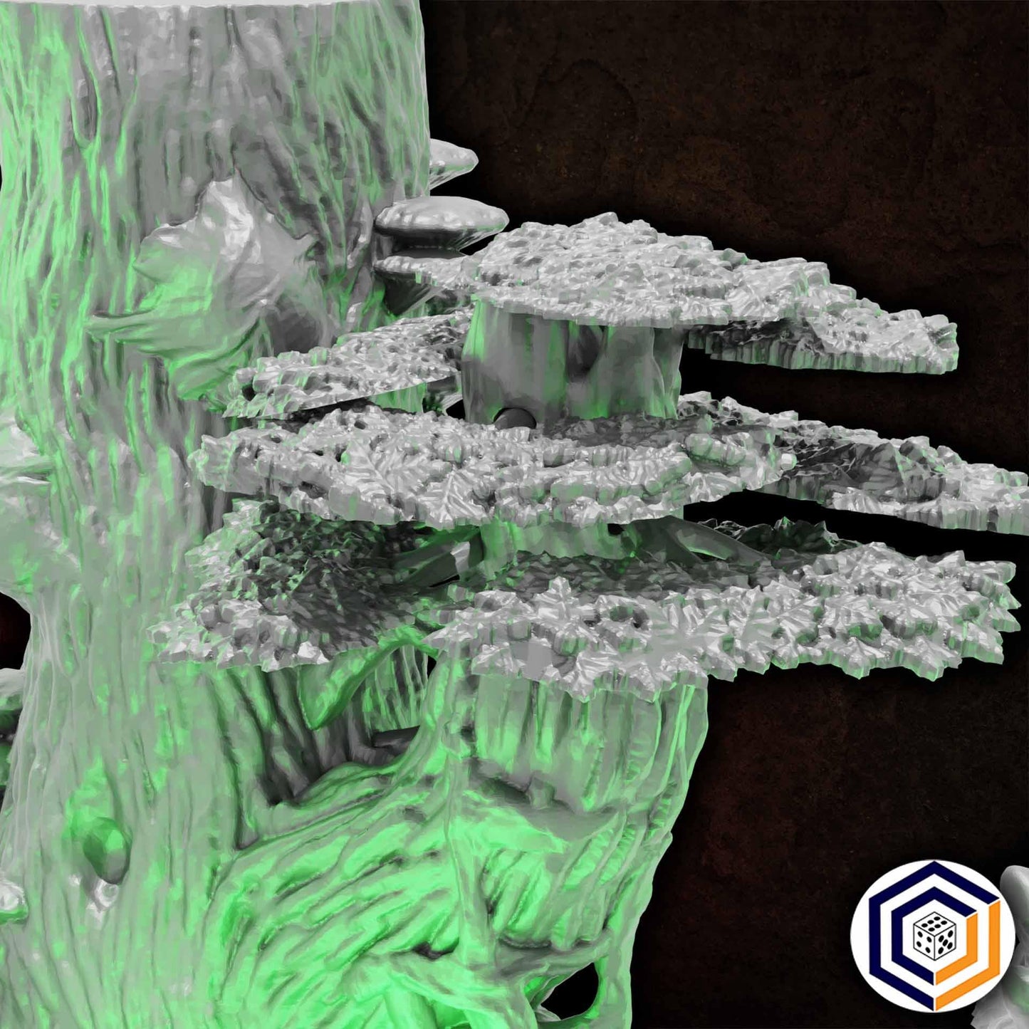 Giant Blighted Trees Set - Road Through Gloodwood (Conquest Creations)