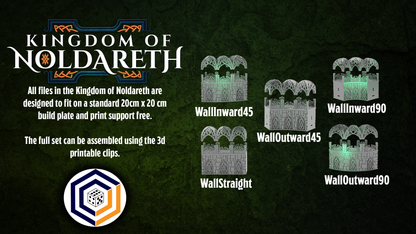4ft Modular Walls plus Gate - Kingdom of Noldareth