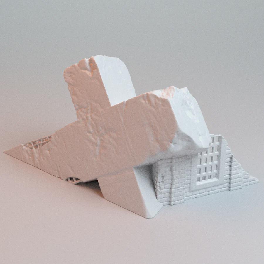 28mm Fallen Cross - 3D Printed WARGAMING Terrain - Trench Crusade, Warhammer, 40k, RPG, SCIFI, Corvus Games Terrain