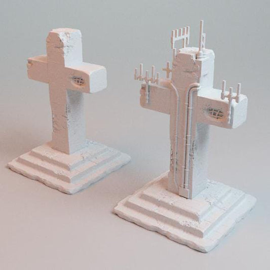 28mm Large Faithful Cross - 3D Printed WARGAMING Terrain - Trench Crusade, Warhammer, 40k, RPG, SCIFI, Corvus Games Terrain