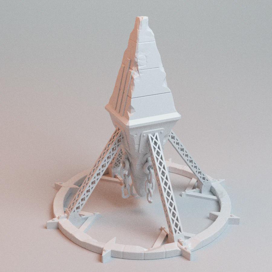 28mm Heretic Obelisk - 3D Printed WARGAMING Terrain - Trench Crusade, Warhammer, 40k, RPG, SCIFI, Corvus Games Terrain
