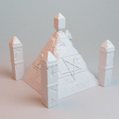 28mm Heretic Pyramid- 3D Printed WARGAMING Terrain - Trench Crusade, Warhammer, 40k, RPG, SCIFI, Corvus Games Terrain