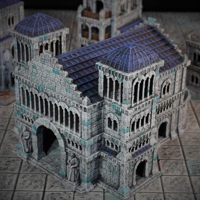 28mm 3D Printed Hall of Kings Terrain: Wargaming Scenery (Conquest Creations)