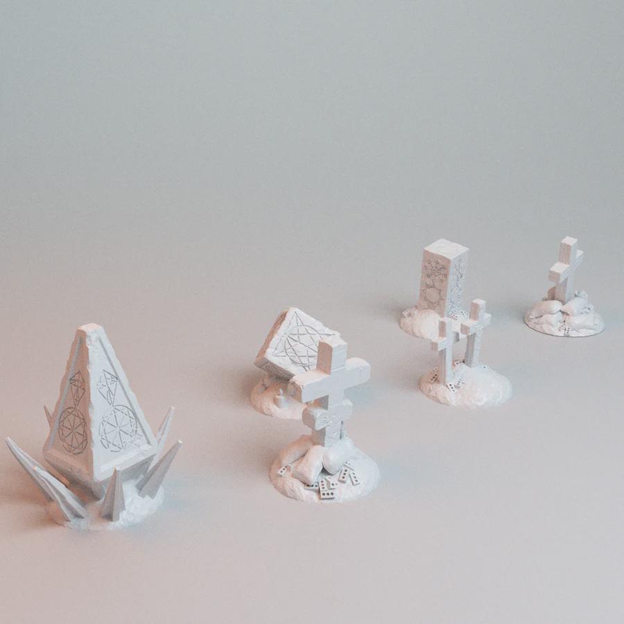 28mm Trench Wars Objective Markers- 3D Printed WARGAMING Terrain - Trench Crusade, Warhammer, 40k, RPG, SCIFI, Corvus Games Terrain
