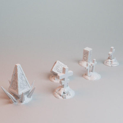 28mm Trench Wars Objective Markers- 3D Printed WARGAMING Terrain - Trench Crusade, Warhammer, 40k, RPG, SCIFI, Corvus Games Terrain