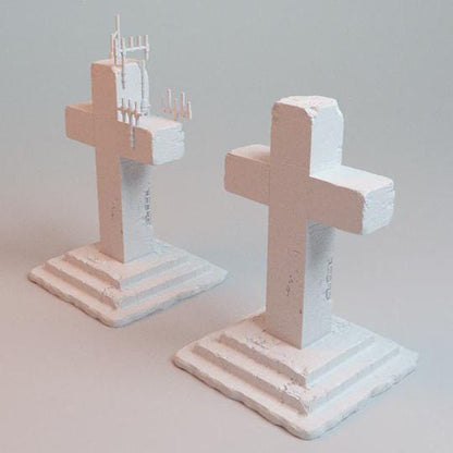 28mm Large Faithful Cross - 3D Printed WARGAMING Terrain - Trench Crusade, Warhammer, 40k, RPG, SCIFI, Corvus Games Terrain