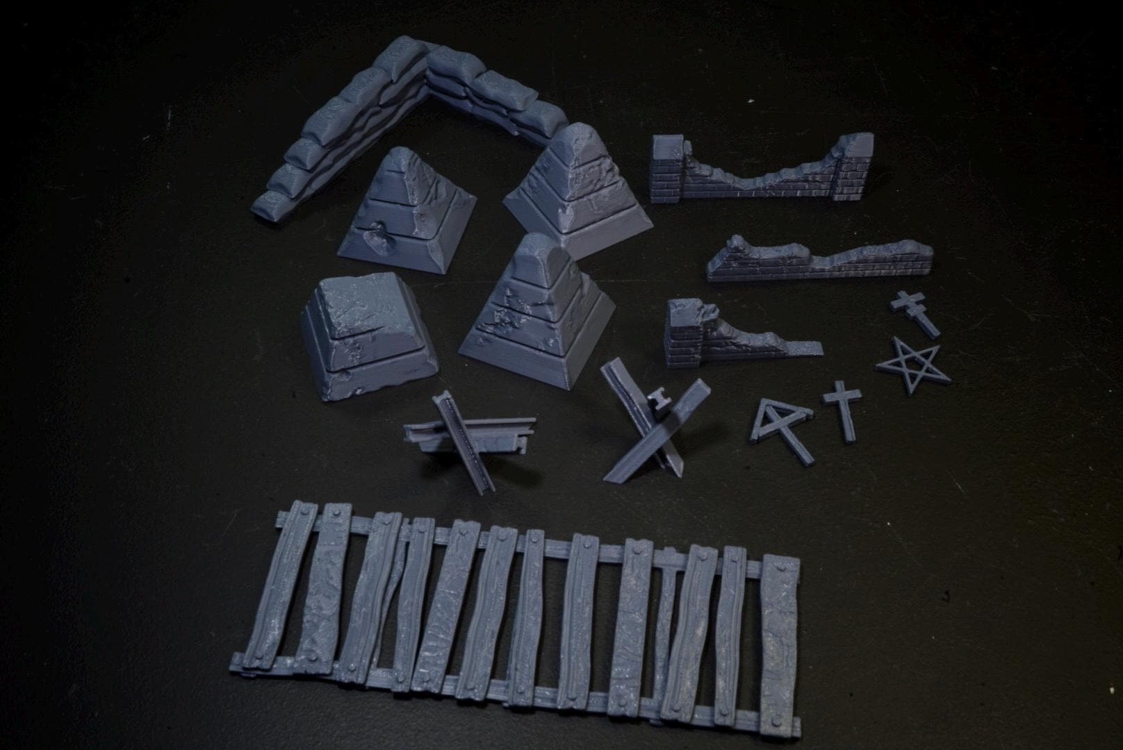 28mm Trench Wars Battlefield Extras - 3D Printed WARGAMING Terrain - Trench Crusade, Warhammer, 40k, RPG, SCIFI, Corvus Games Terrain