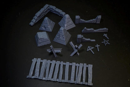 28mm Trench Wars Battlefield Extras - 3D Printed WARGAMING Terrain - Trench Crusade, Warhammer, 40k, RPG, SCIFI, Corvus Games Terrain