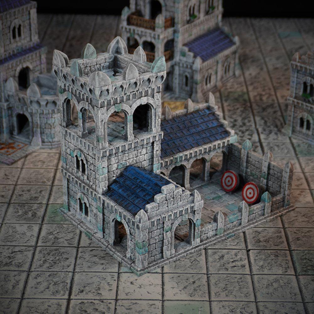 28mm Ruined Barracks: 3D Printed Wargaming Terrain (Conquest Creations)