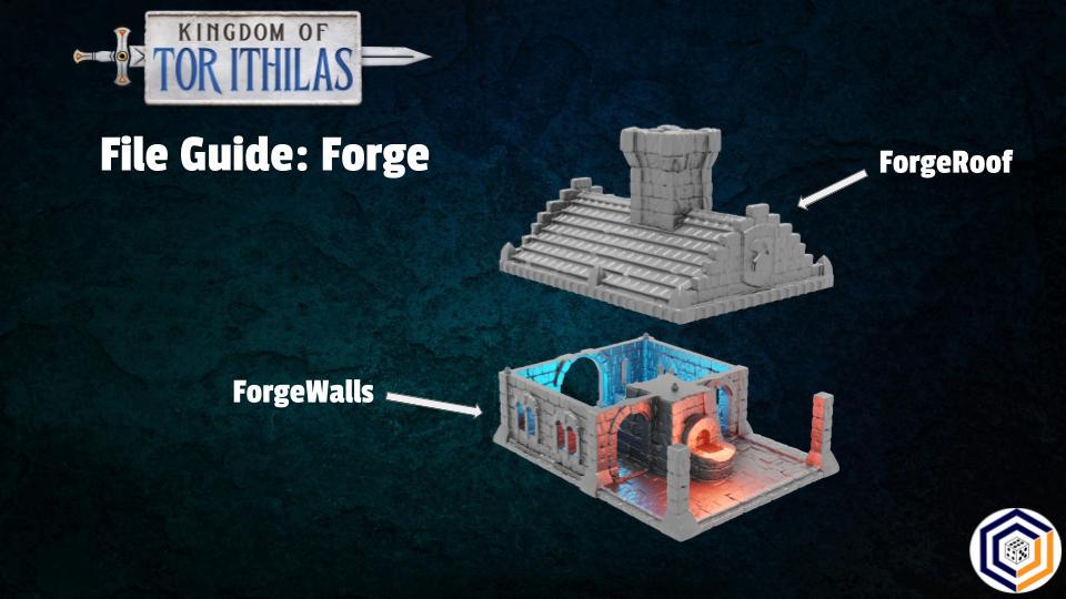 28mm 3D Printed Forge Terrain: Kingdom of Tor Ithilas Wargaming Scenery (Conquest Creations)