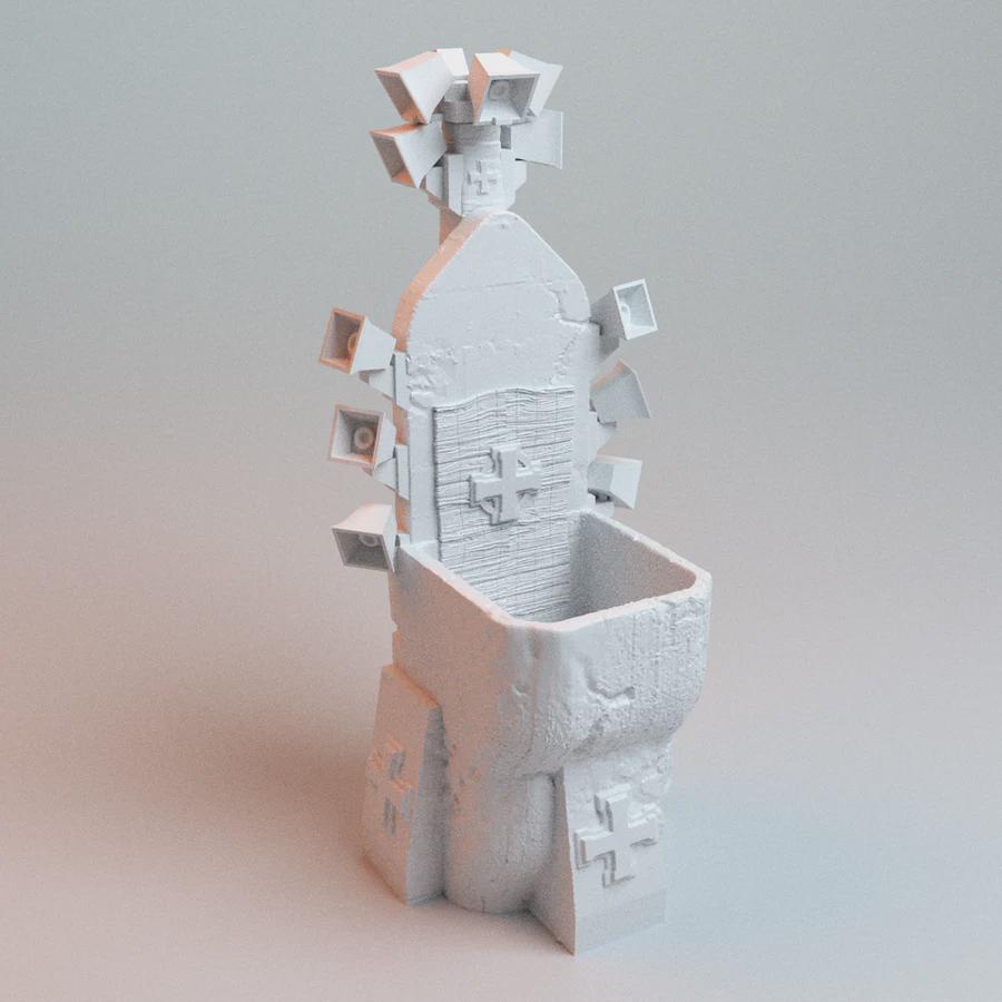 28mm Speaker Pulpit- 3D Printed WARGAMING Terrain - Trench Crusade, Warhammer, 40k, RPG, SCIFI, Corvus Games Terrain