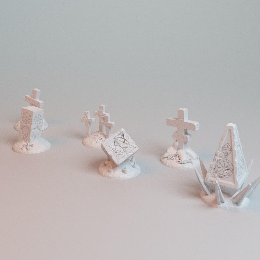 28mm Trench Wars Objective Markers- 3D Printed WARGAMING Terrain - Trench Crusade, Warhammer, 40k, RPG, SCIFI, Corvus Games Terrain