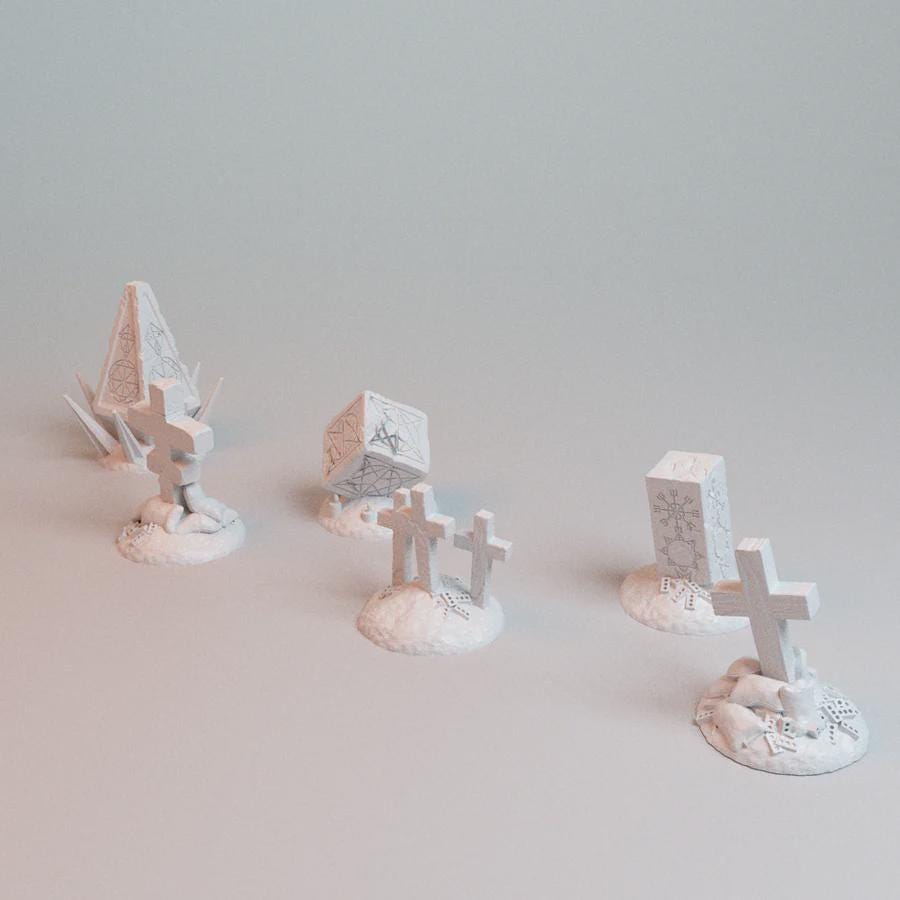 28mm Trench Wars Objective Markers- 3D Printed WARGAMING Terrain - Trench Crusade, Warhammer, 40k, RPG, SCIFI, Corvus Games Terrain
