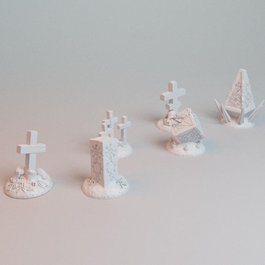 28mm Trench Wars Objective Markers- 3D Printed WARGAMING Terrain - Trench Crusade, Warhammer, 40k, RPG, SCIFI, Corvus Games Terrain