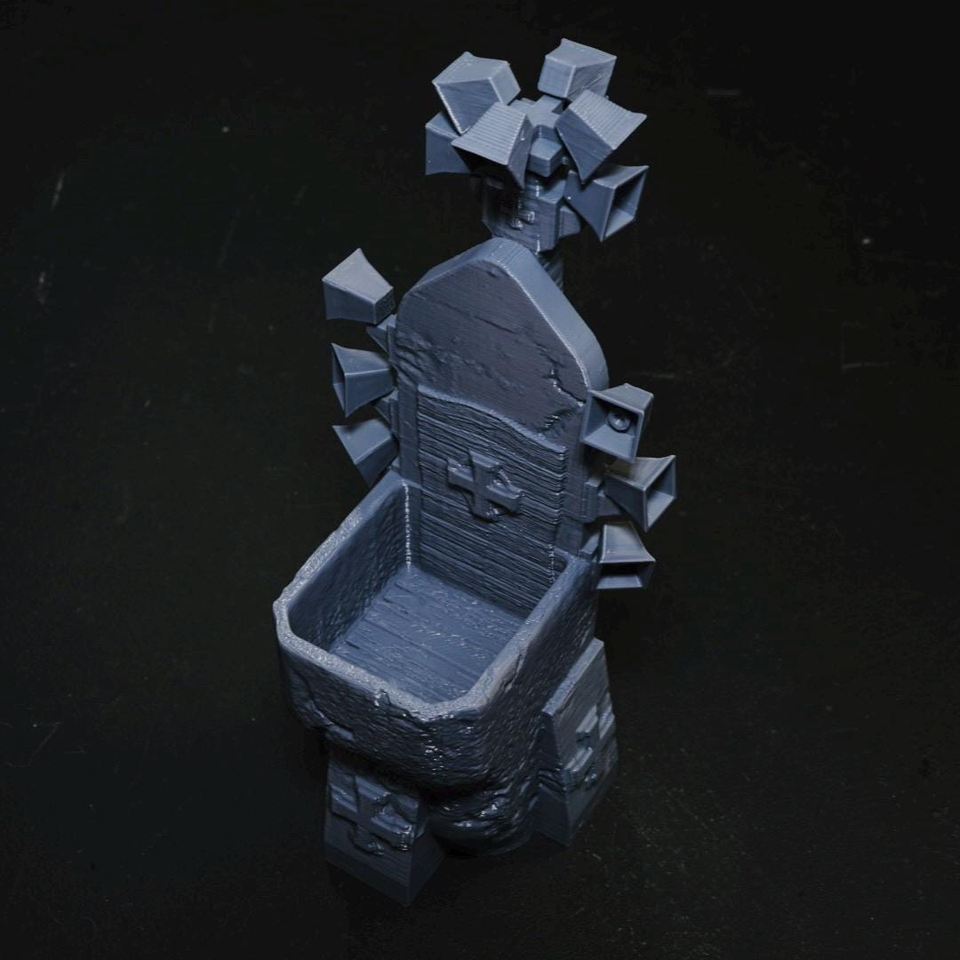 28mm Speaker Pulpit- 3D Printed WARGAMING Terrain - Trench Crusade, Warhammer, 40k, RPG, SCIFI, Corvus Games Terrain