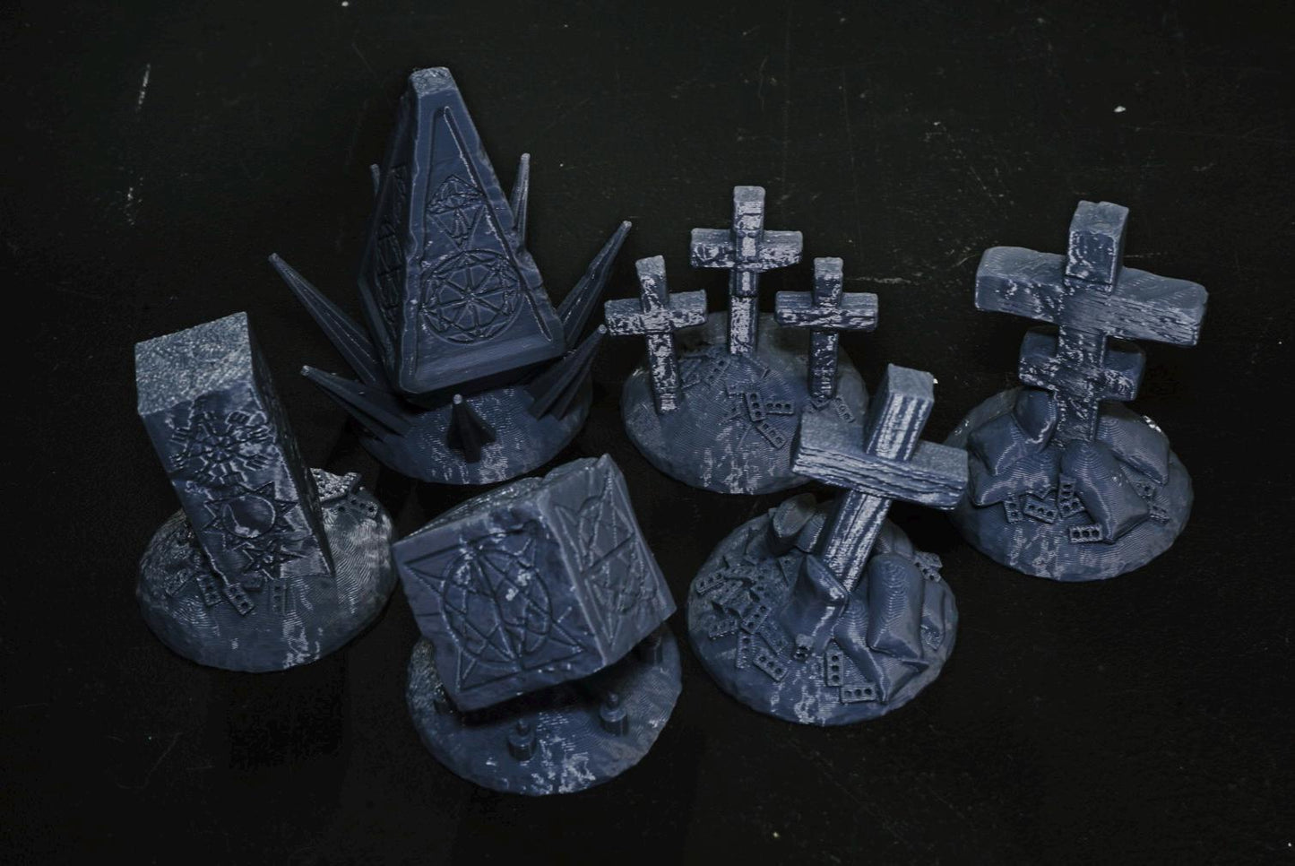 28mm Trench Wars Objective Markers- 3D Printed WARGAMING Terrain - Trench Crusade, Warhammer, 40k, RPG, SCIFI, Corvus Games Terrain