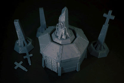 28mm Pillbox - 3D Printed WARGAMING Terrain - Trench Crusade, Warhammer, 40k, RPG, SCIFI, Corvus Games Terrain