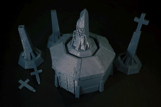 28mm Pillbox - 3D Printed WARGAMING Terrain - Trench Crusade, Warhammer, 40k, RPG, SCIFI, Corvus Games Terrain