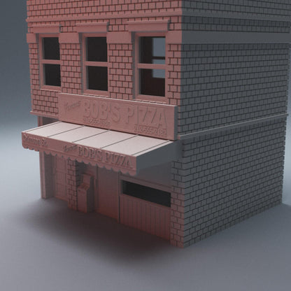 Pizza Restaurant - 3D Printed Wargaming Terrain, Corvus Games Terrain, MCP, Modern, Urban