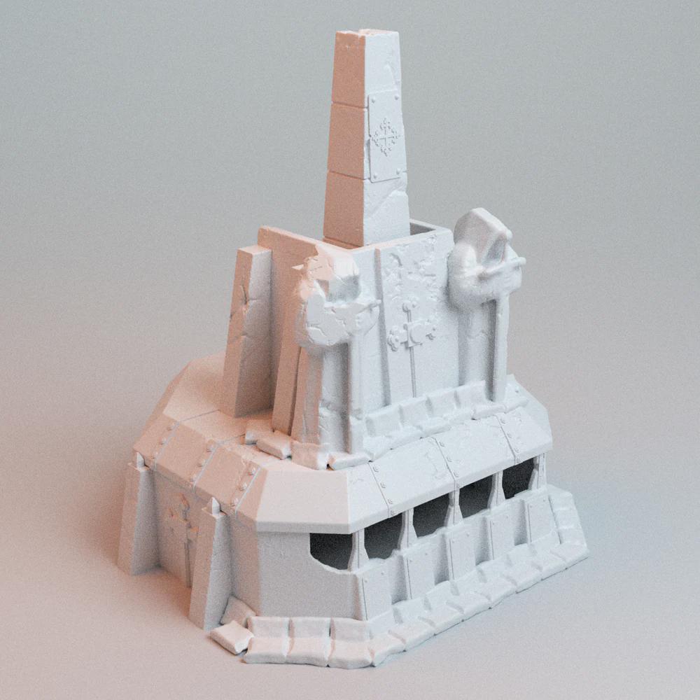 28mm 3D Printed Large Bunker - Sci-Fi RPG, Corvus Games Terrain