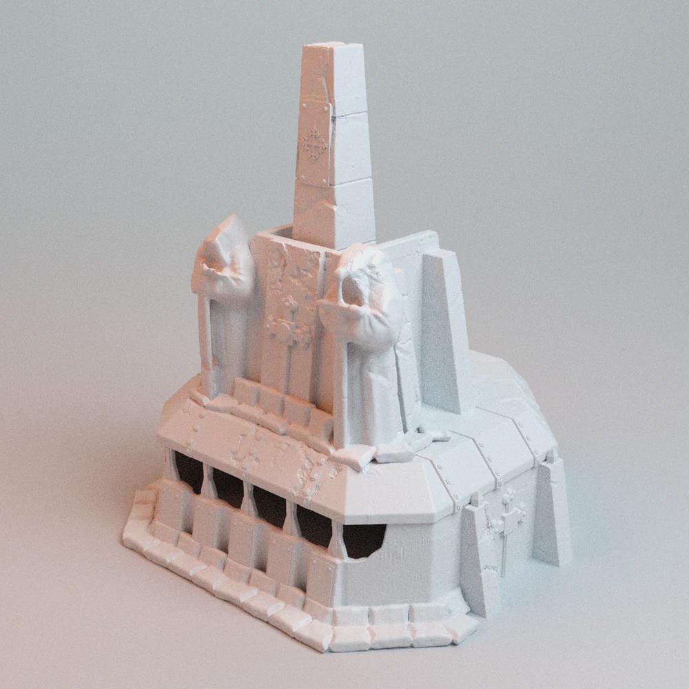 28mm 3D Printed Large Bunker - Sci-Fi RPG, Corvus Games Terrain
