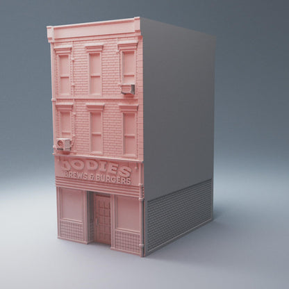 Jodie's Brew & Burgers - 3D Printed Wargaming Terrain, Corvus Games Terrain, MCP, Modern, Urban
