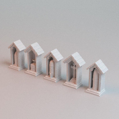 28mm 3D Printed Trench Shrine Set: Wargaming Terrain - 28mm 32mm Scale, Corvus Games Terrain