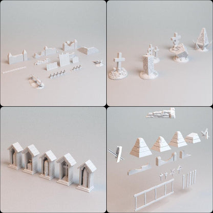 28mm Trench Wars Scatter BUNDLE - 3D Printed WARGAMING Terrain - Trench Crusade, Warhammer, 40k, rpg, SCIFI, Corvus Games Terrain