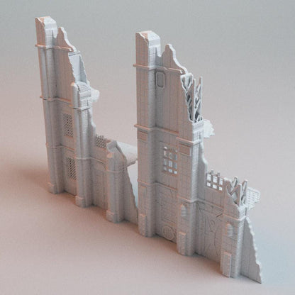 28mm 3D Printed Grimdark Sci-Fi Wargaming Terrain: Omni Persistent Ruins Bundle, Corvus Games Terrain