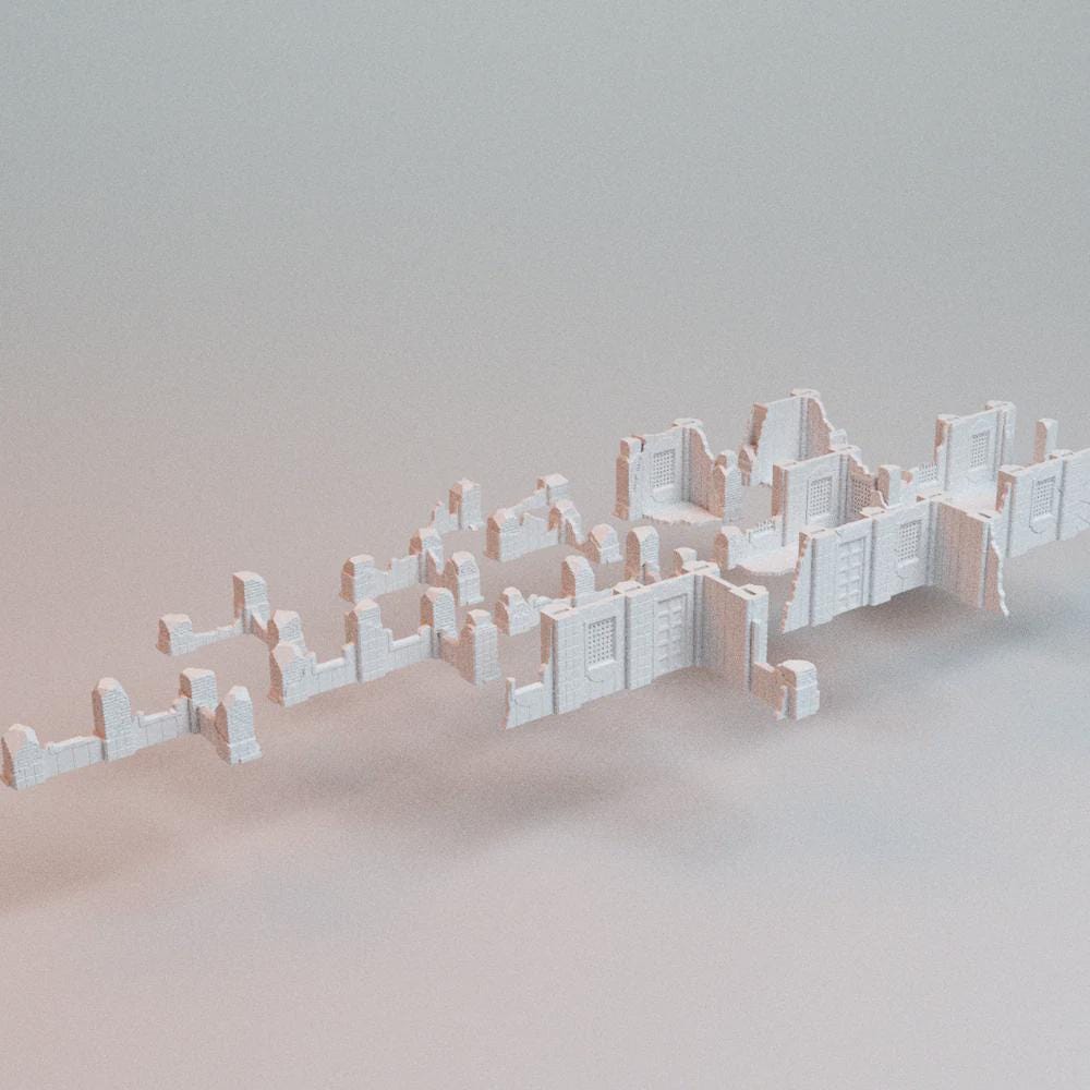 28mm Grimdark Fantasy Ruins: 3D Printed Wargaming Terrain Bundle, Corvus Games Terrain