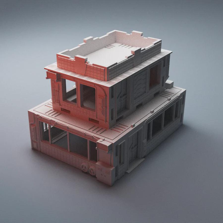 Cyberpunk Chatsubo Bar - 3D Printed Wargaming Terrain, Corvus Games Terrain, MCP, Infinity