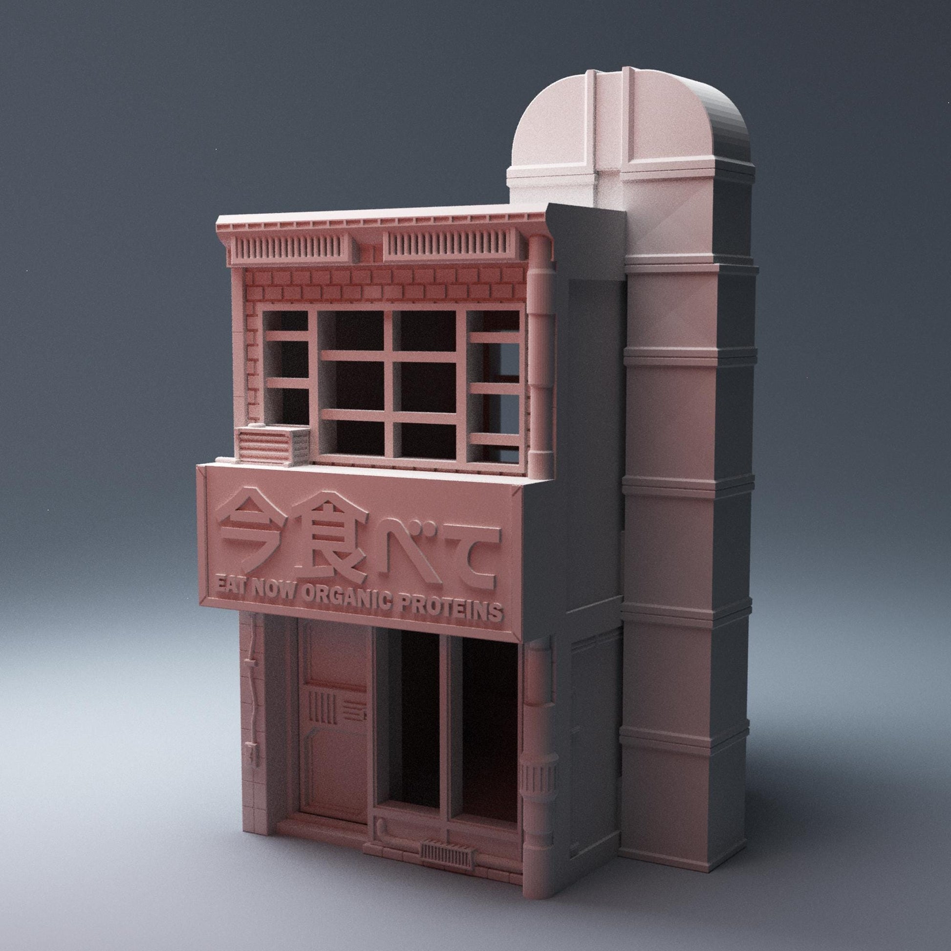 Cyberpunk Small Restaurant - 3D Printed Wargaming Terrain, Corvus Games Terrain, MCP, Infinity
