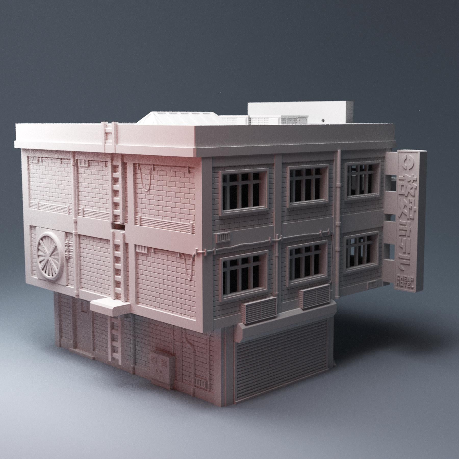 Cyberpunk Hotel - 3D Printed Wargaming Terrain, Corvus Games Terrain, MCP, Infinity