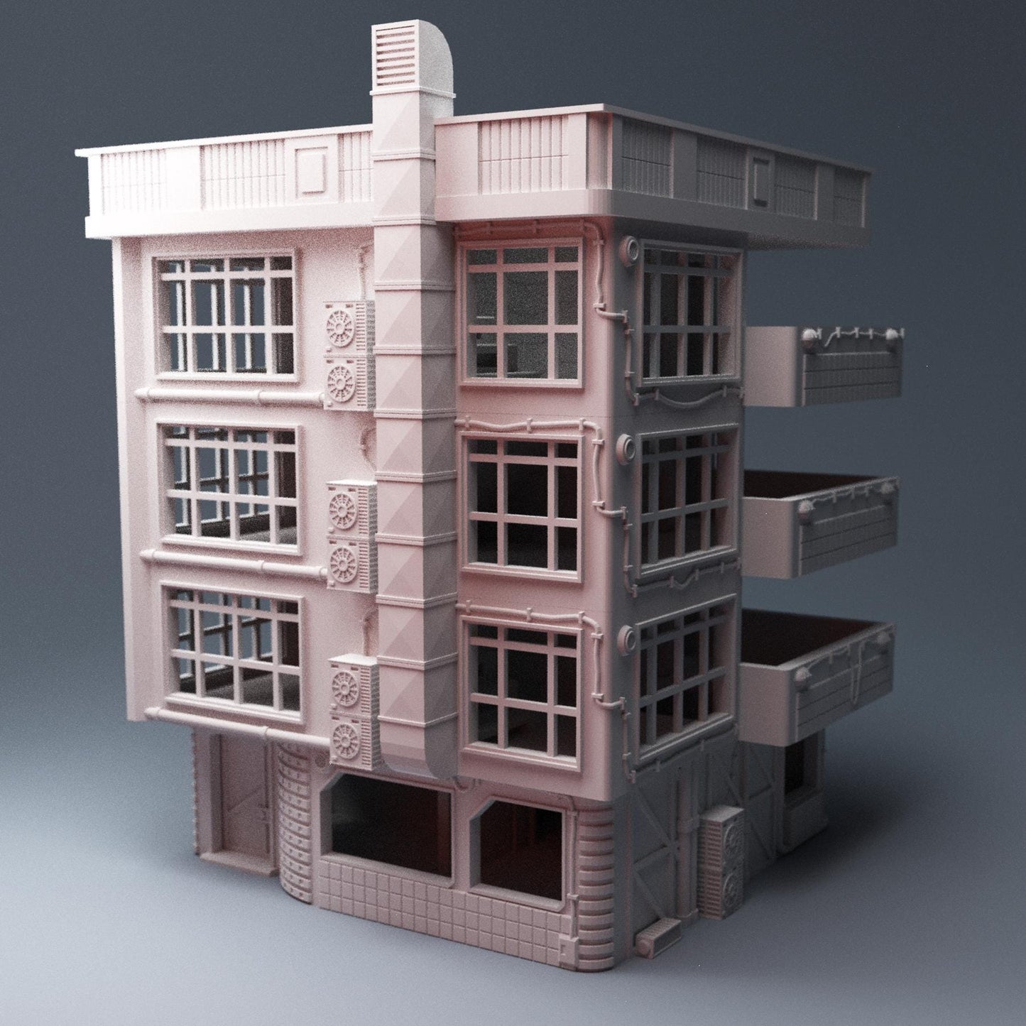 Cyberpunk Apartment - 3D Printed Wargaming Terrain, Corvus Games Terrain, MCP, Infinity