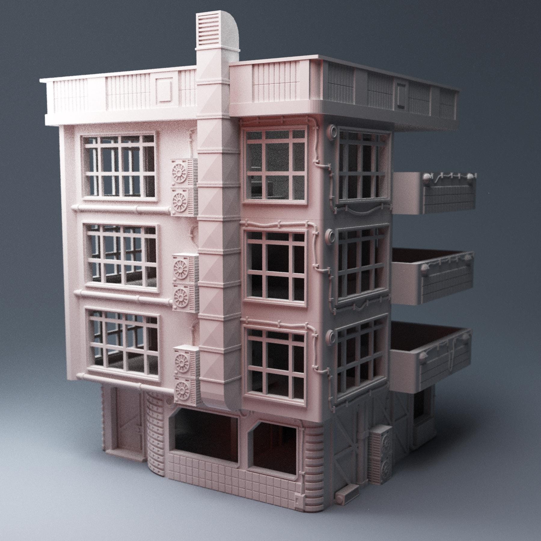 Cyberpunk Apartment - 3D Printed Wargaming Terrain, Corvus Games Terrain, MCP, Infinity