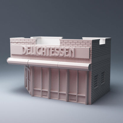 Urban Deli/Delicatessen - 3D Printed Wargaming Terrain, Corvus Games Terrain, MCP, Infinity