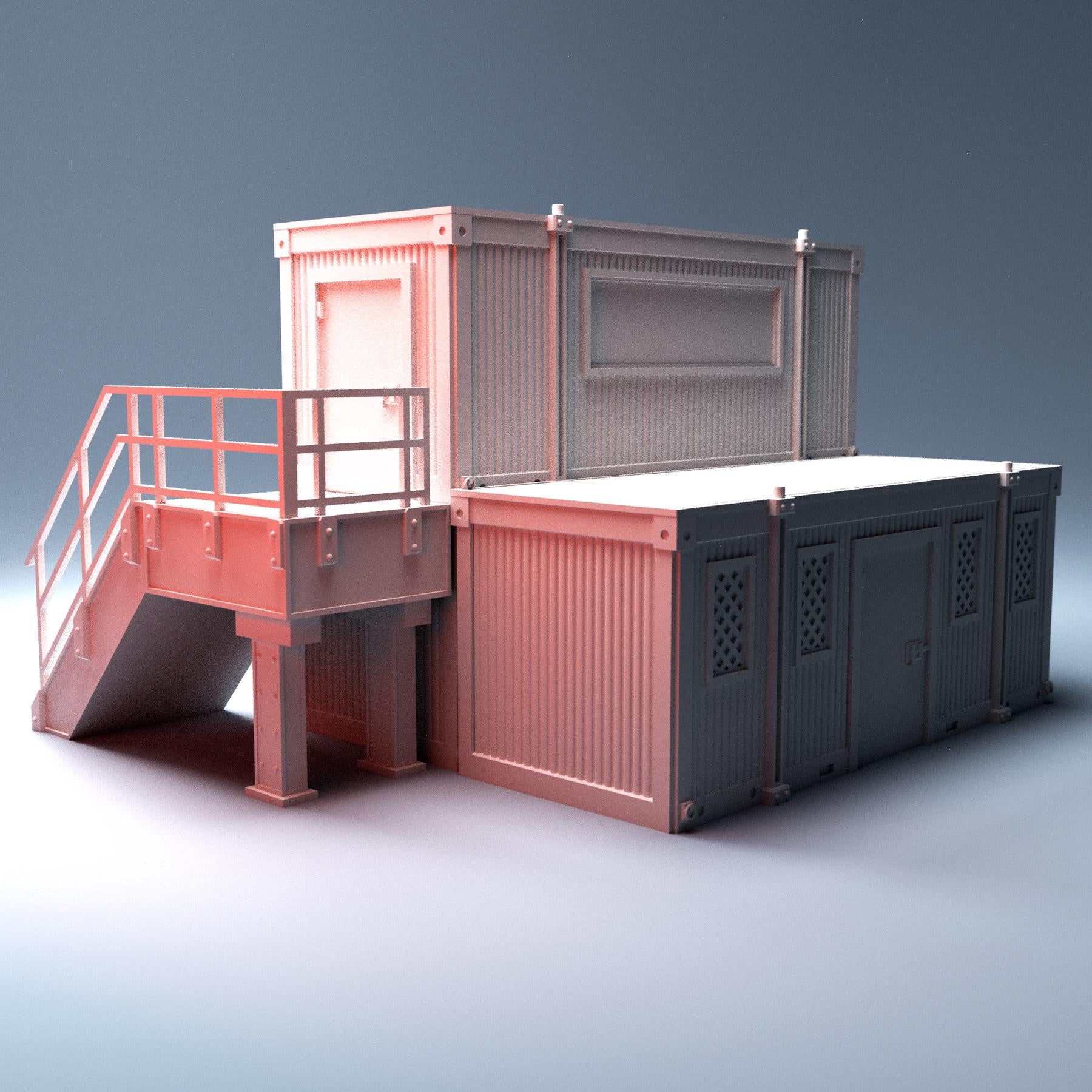 Urban Construction Office - 3D Printed Wargaming Terrain, Corvus Games Terrain, MCP, Infinity