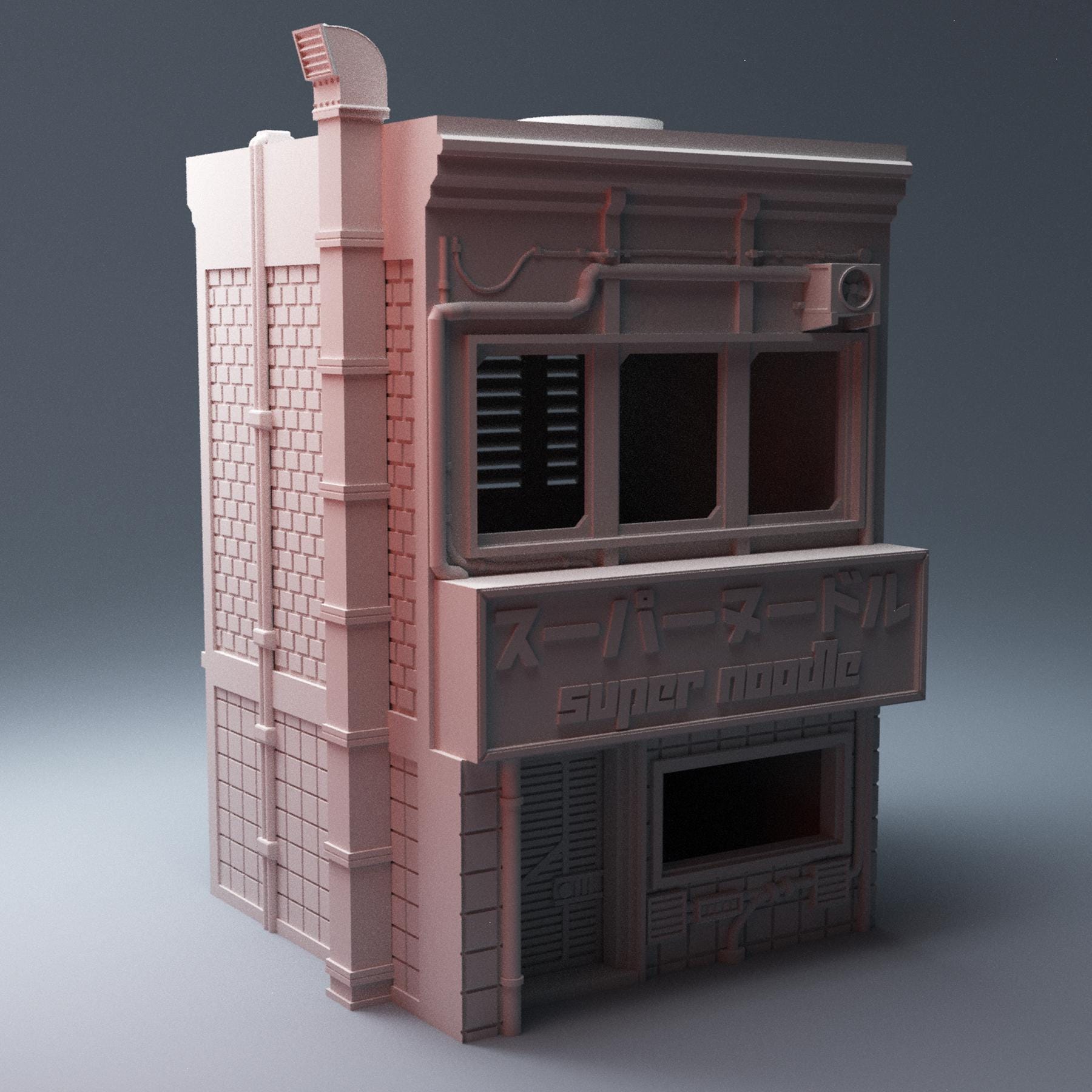 Cyberpunk Super Noodles - 3D Printed Wargaming Terrain, Corvus Games Terrain, MCP, Infinity
