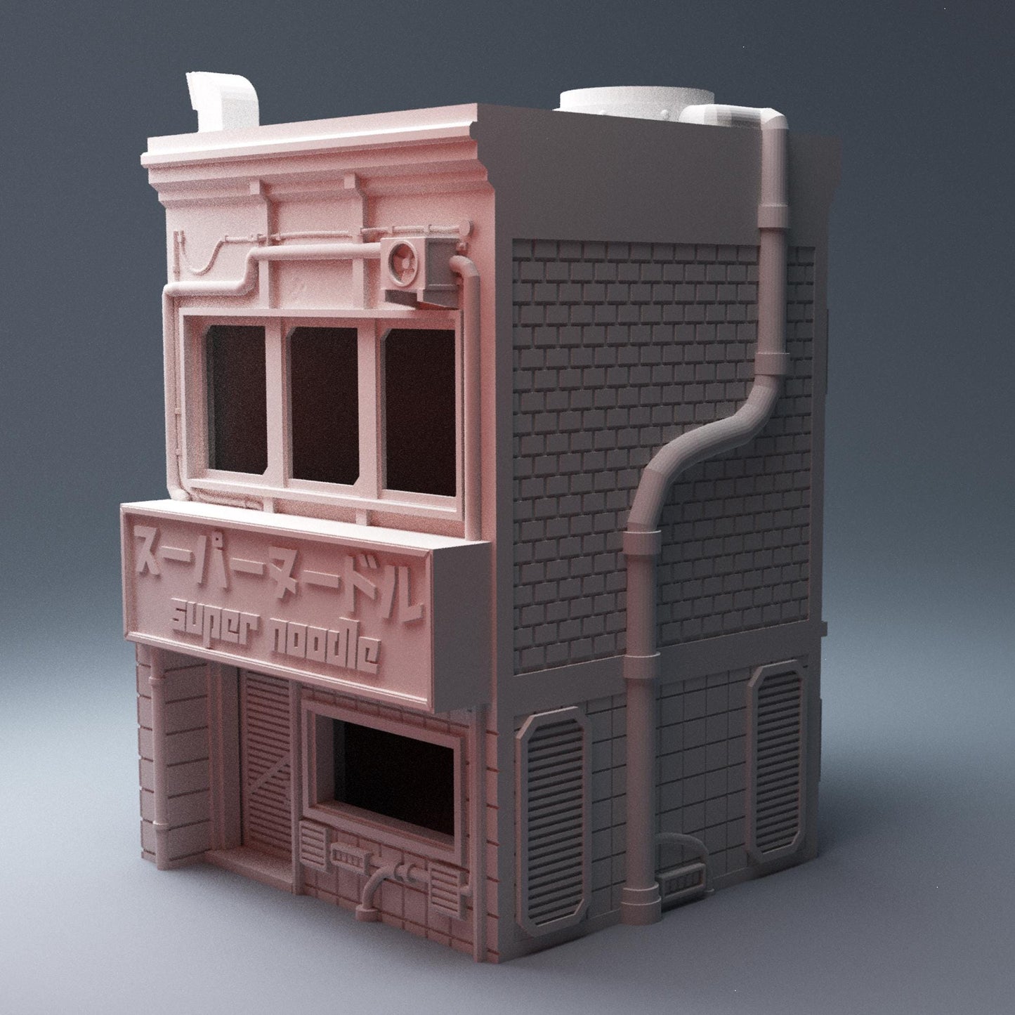Cyberpunk Super Noodles - 3D Printed Wargaming Terrain, Corvus Games Terrain, MCP, Infinity