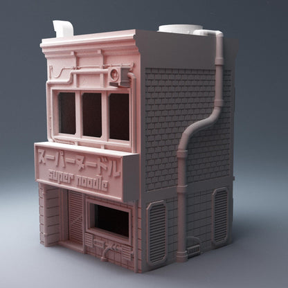 Cyberpunk Super Noodles - 3D Printed Wargaming Terrain, Corvus Games Terrain, MCP, Infinity