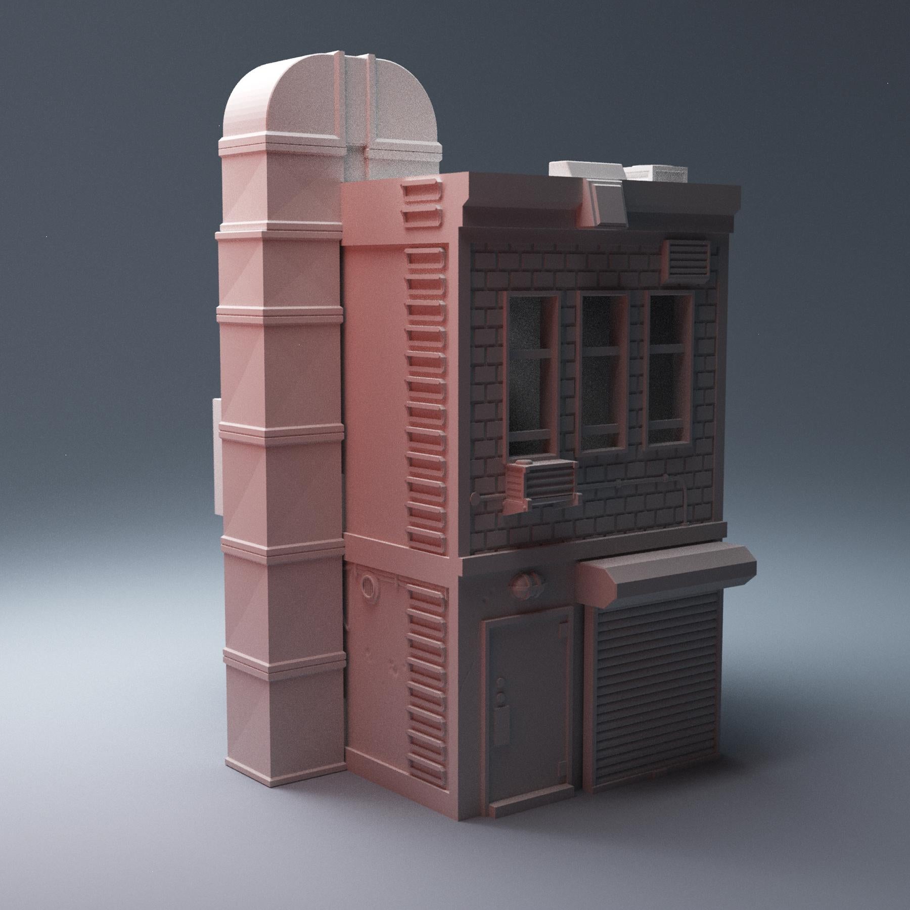 Cyberpunk Small Restaurant - 3D Printed Wargaming Terrain, Corvus Games Terrain, MCP, Infinity