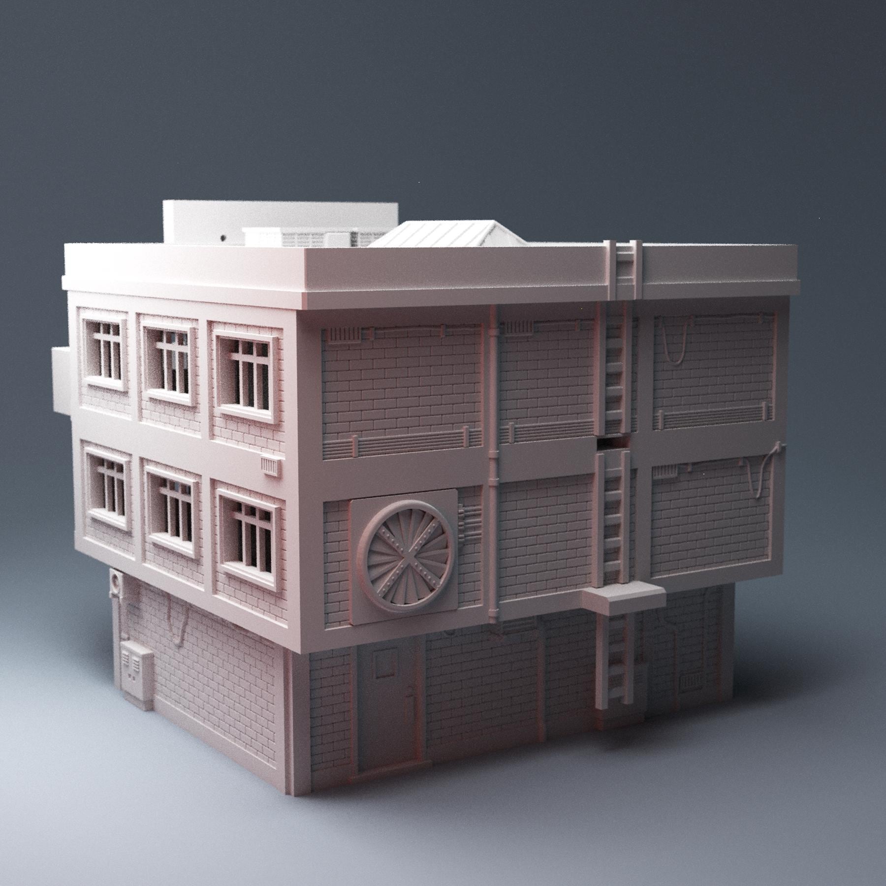 Cyberpunk Hotel - 3D Printed Wargaming Terrain, Corvus Games Terrain, MCP, Infinity