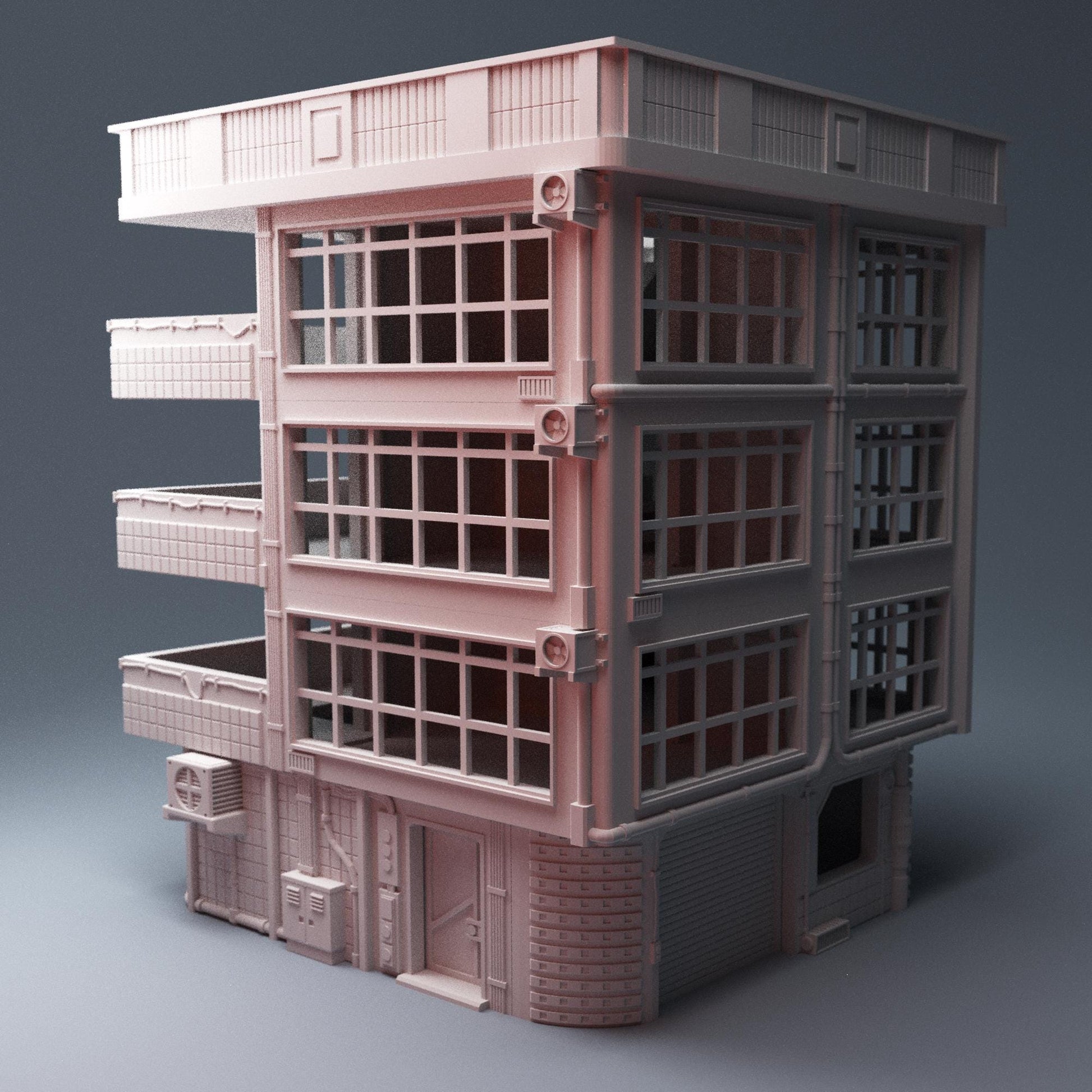 Cyberpunk Apartment - 3D Printed Wargaming Terrain, Corvus Games Terrain, MCP, Infinity