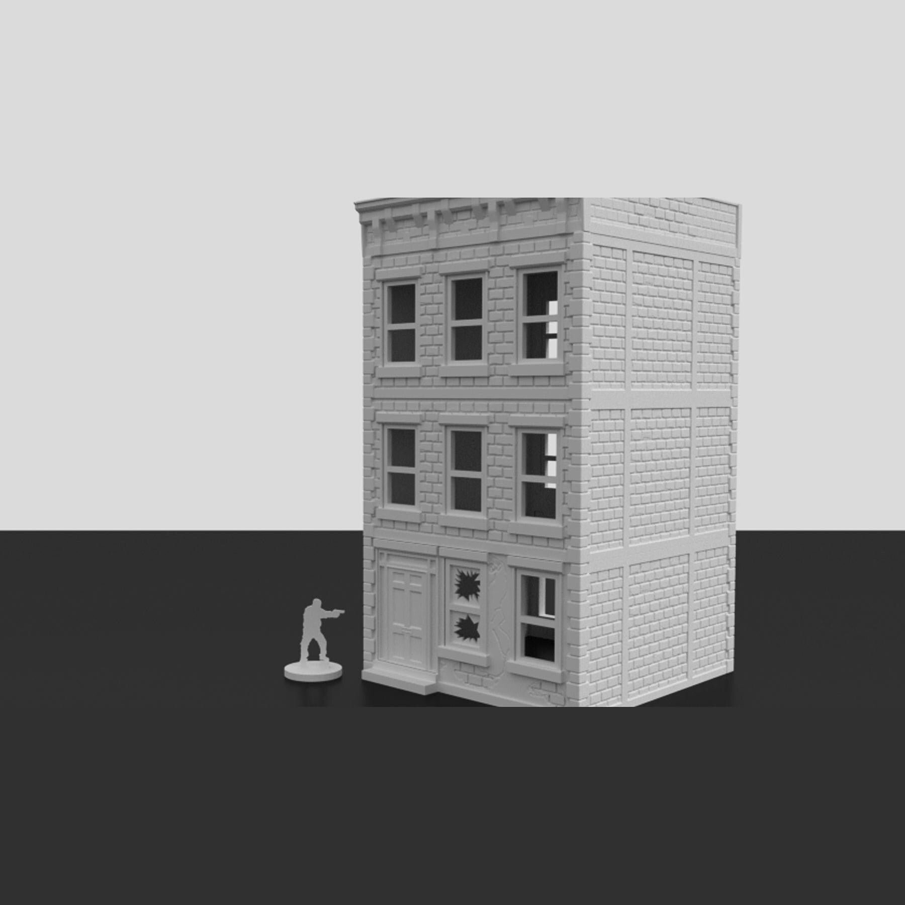 Urban Apartment - 3D Printed Wargaming Terrain, Corvus Games Terrain, MCP, Infinity