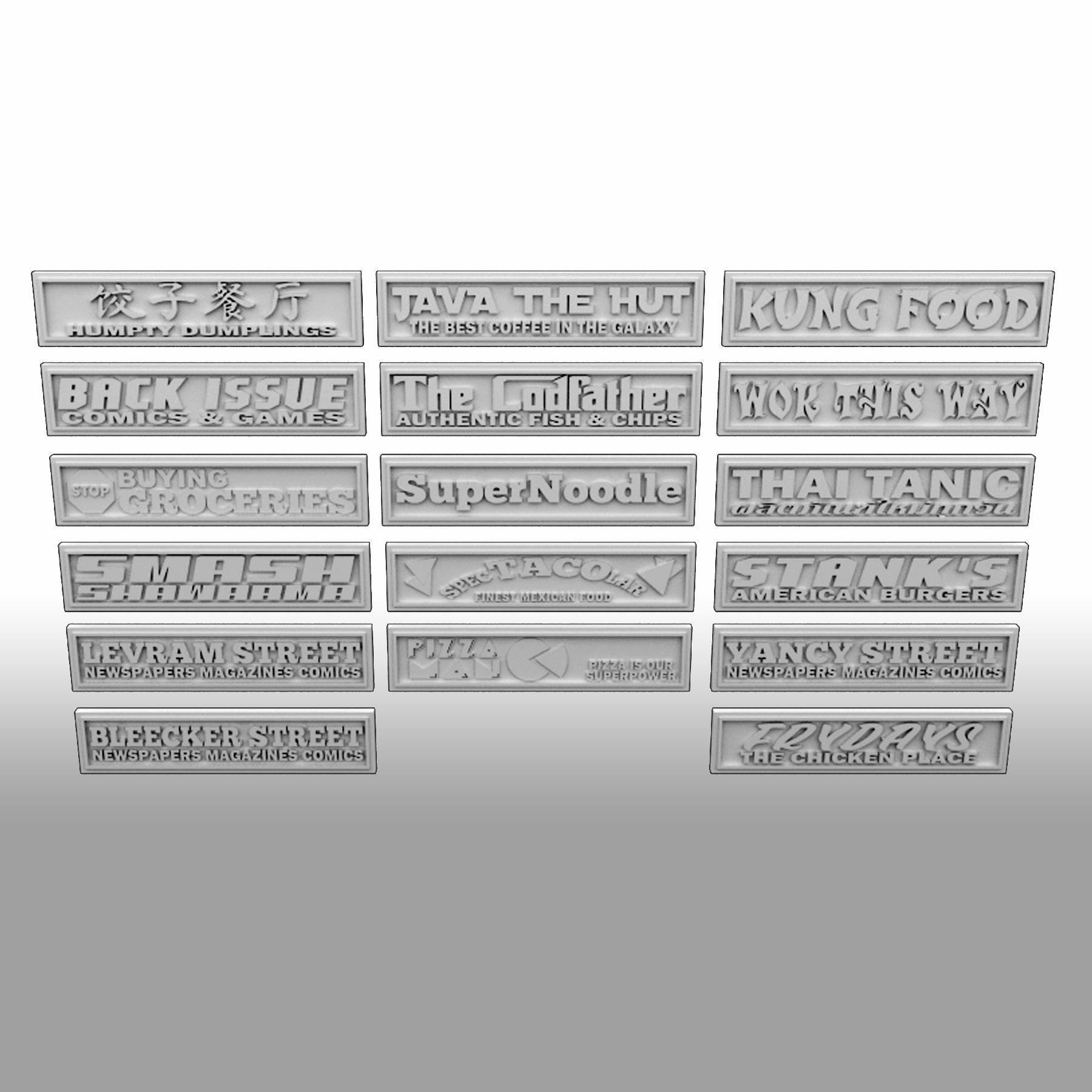 Urban Street Vendors - 3D Printed Wargaming Terrain, Corvus Games Terrain, MCP, Infinity